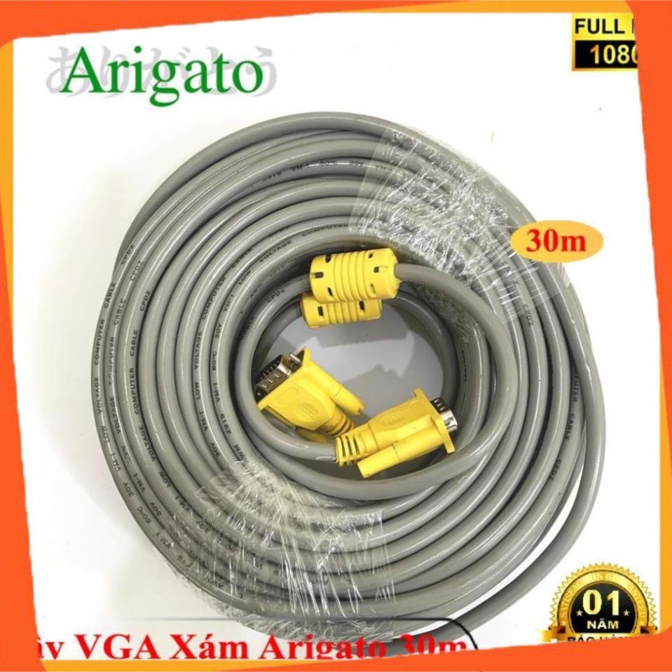 DÂY VGA 30m XÁM ARIGATO ARIGATO Đảm Bảo Chất Lượng.DVXA7