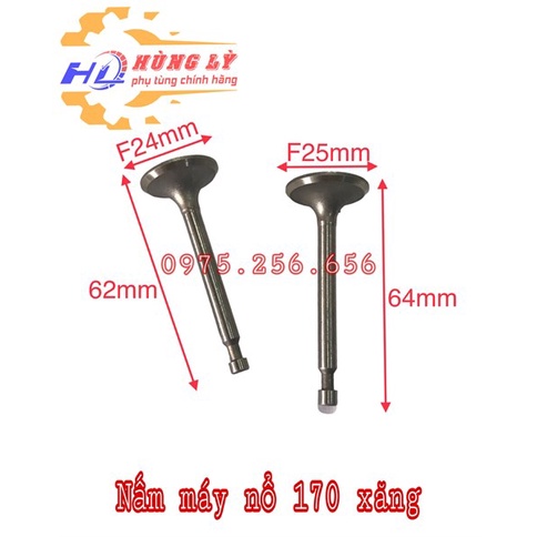 Nấm máy nổ 170 xăng (2 Chân Nấm) phụ tùng máy nổ xăng phụ tùng Hùng Lỳ