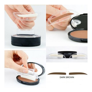 Con dấu in lông mày, tạo kiểu ngang và cong cs màu nâu và đen giúp bạn gái dễ dàng có đưuọc dáng lông mày ưng ý