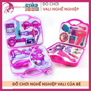 Đồ chơi trẻ em, Vali đồ chơi bác sĩ, vali đồ chơi trang điểm cho bé, chất liệu nhựa ABS an toàn với trẻ