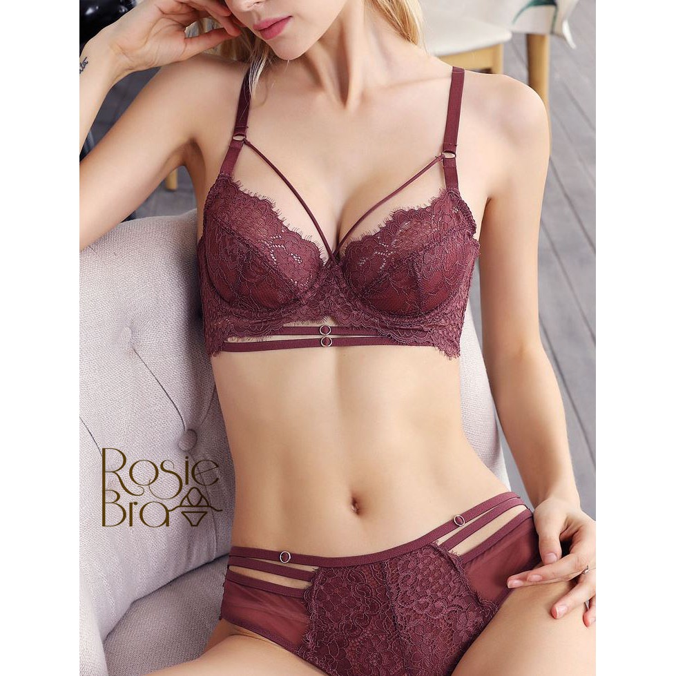 Bộ Đồ Lót Không Đệm Siêu Mỏng Đan Dây Quyến Rũ S352