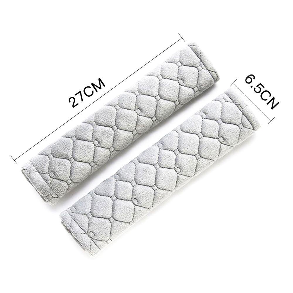 2 Miếng Đệm Bọc Dây Đai An Toàn Cho Xe Đẩy Em Bé Màu Xám / Hồng / Tím / Đen / Be