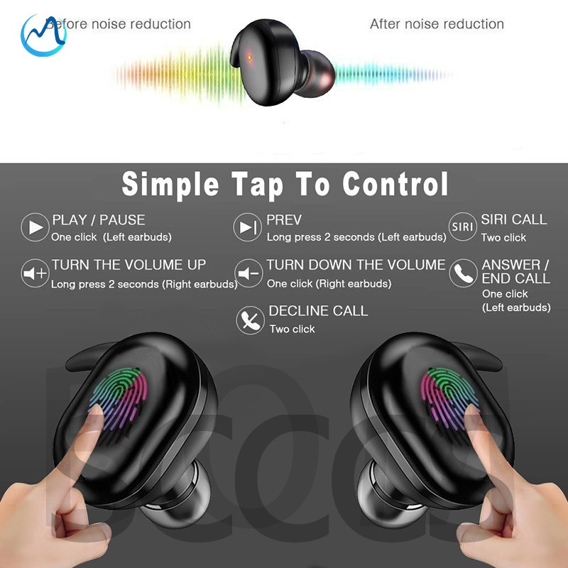 Tai nghe Y30 Tws Bluetooth 5.0 4d âm thanh sống động chất lượng cao tiện lợi