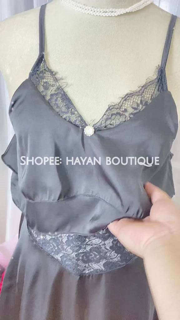 HT61 Váy ngủ sexy viền ren công chúa dáng xoè tặng CHÍP, đầm ngủ lụa sexy dây buộc lưng HT61 | BigBuy360 - bigbuy360.vn