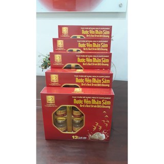 5 hộp Nước yến nhân sâm Song Yến hộp 6 lọ (13% tổ yến)