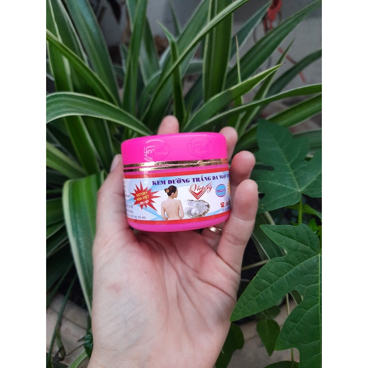 Kem Dưỡng Trắng Hồng Da Ngọc Trai Victory 15g Loại Kem Sệt màu hồng