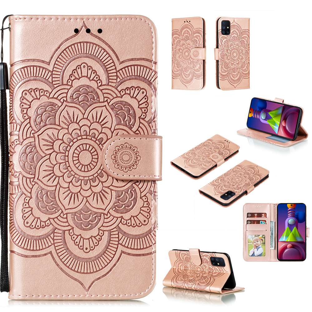 Bao Da PU Điện Thoại Họa Tiết 3D Thời Trang Cho Samsung Galaxy M51