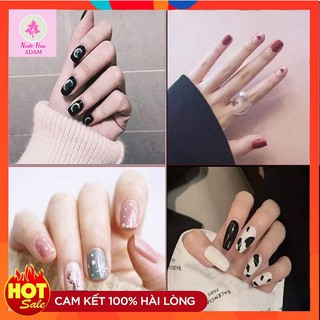 [Mã MONGTAYADAM giảm 20% đơn 200k]Bộ Móng Tay Giả Nail Giả New Box Móng Họa Tiết ĐẸP-ĐỘC-LẠ (Tặng Kèm Keo Dán) Giả Trơn