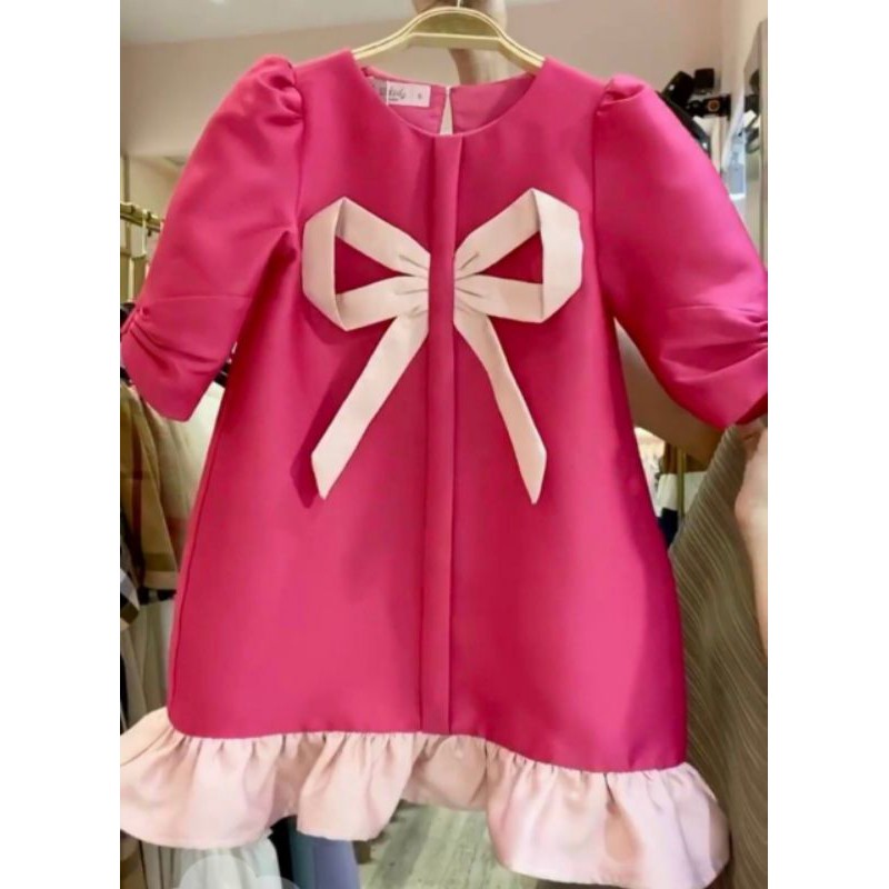 Đầm váy bé gái haivanco chất taffta cho bé từ 10 đến 20 kg mềm mại và thoáng mát đi học đi chơi đều đẹp