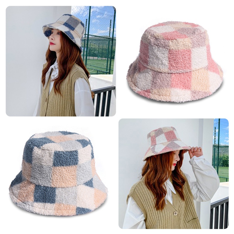 Nón Tai Bèo Bằng Vải Bông Họa Tiết Kẻ Sọc Màu Sắc Giữ Ấm Mùa Đông Cho Nam Và Nữ