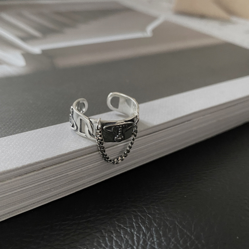 Nhẫn Dây Xích Vũ Trụ 1910024Nhẫn Hở Dễ Phối Đồ Phong Cách Hip Hop Cá Tính