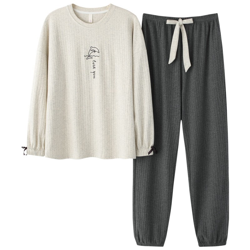 Đồ Bộ Mặc Nhà Thun Cotton, Đồ Mặc Nhà Nữ Thu Đông Đa Dạng Mẫu Mã