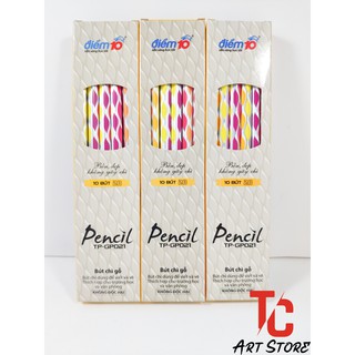 Bút chì gỗ ĐIỂM 10 TP-GP021 (HỘP 10 CÂY 2B)