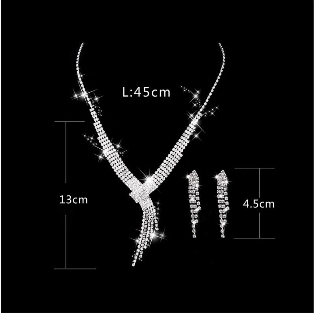 BỘ TRANG SỨC CÔNG CHÚA  DẠ HỘI Kim Cương ZIRCON SANG TRỌNG QUÍ PHÁI BTSELEPHANT01