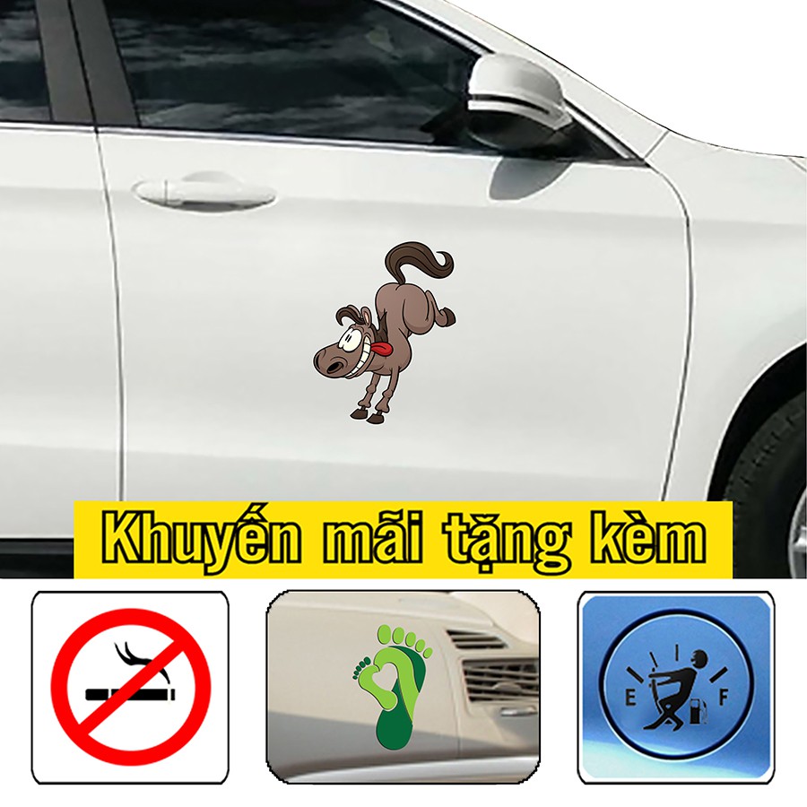 [SALE]- Tem trang trí sườn xe, sticker trang trí hình vui nhộn