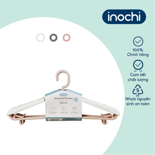 Móc áo trượt lớn Inochi 177 Thân Trắng/Ghi/Hồng