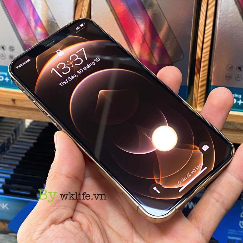 Cường iPhone Không Viền Đen ANANK 3D Cho iPhone 12 Pro Max