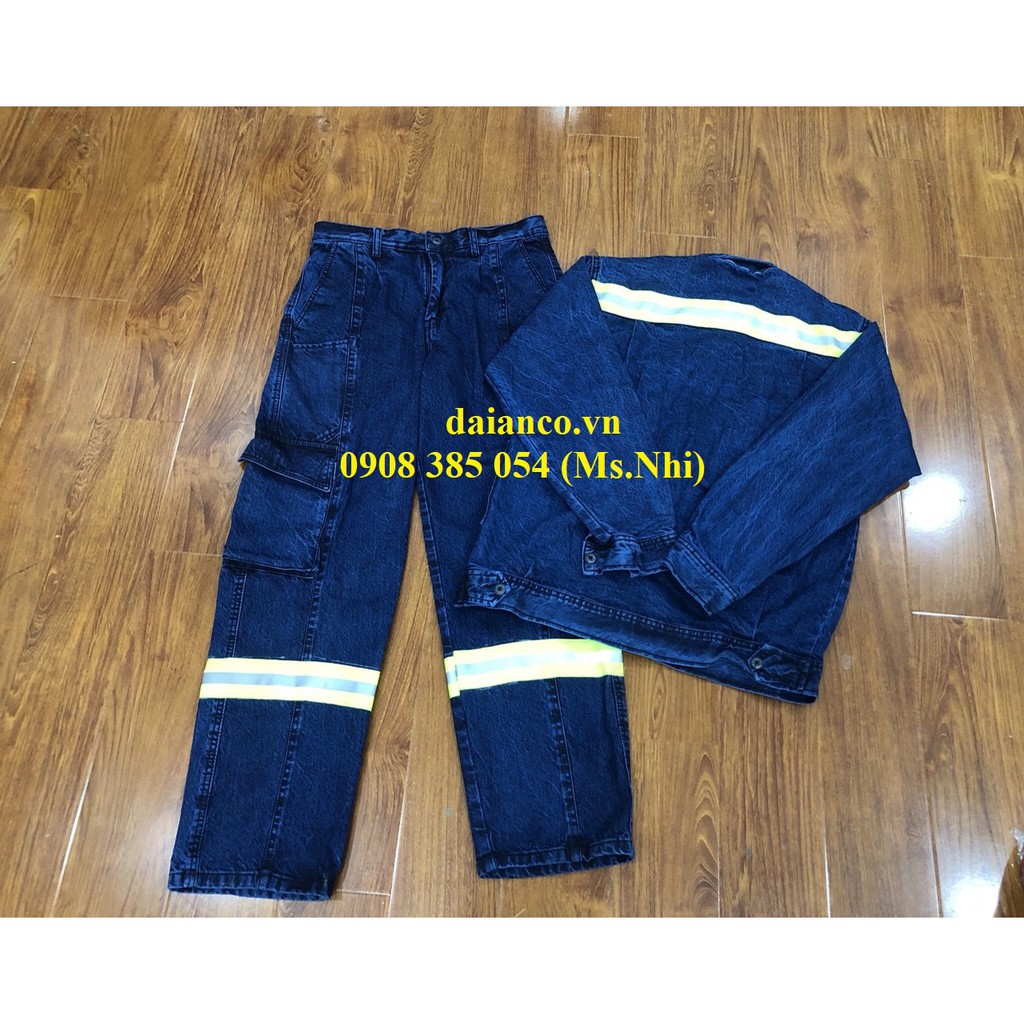 Đồng Phục điện lực theo tiêu chuẩn may kèm dây phản quang hỗ trợ sáng - Đủ size ( Kèm hình thật)