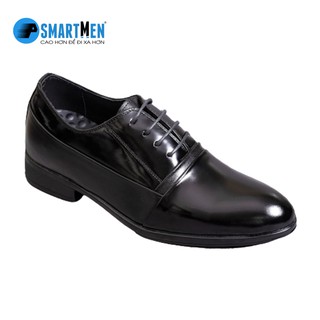 Giày tây công sở SMARTMEN tăng chiều cao GC-12 Đen