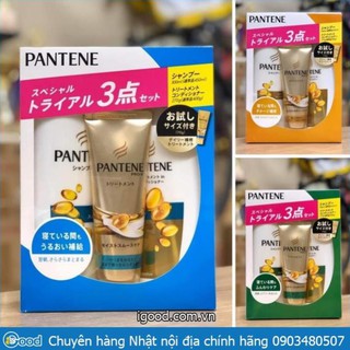 Mẫu mới - Set 3 bộ dầu gội xả Pantene Nhật Bản