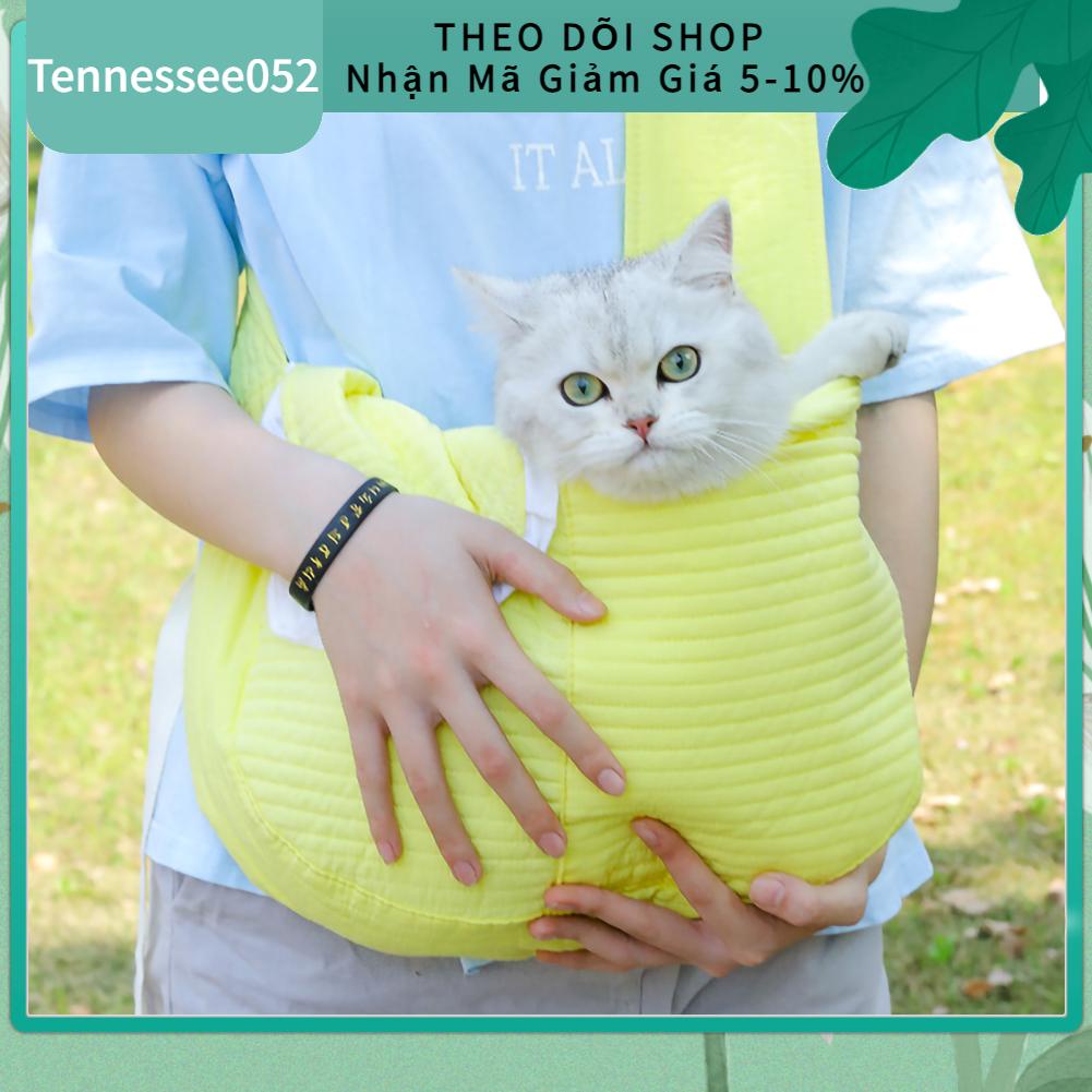 Hàng HOT Túi đựng Thú Cưng đeo chéo Ra Ngoài Tiện Dụng dễ thương thoáng khí Di động dây rộng cho chó mèo【Tennessee052】