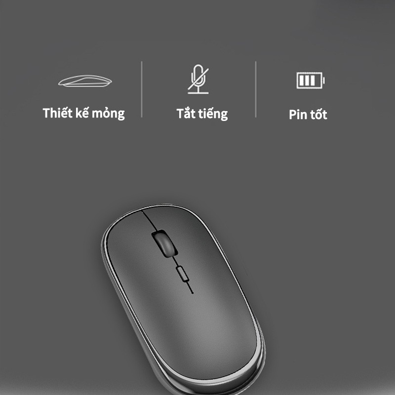 Chuột không dây S10S yên tĩnh Bluetooth thích hợp cho chơi game và văn phòng