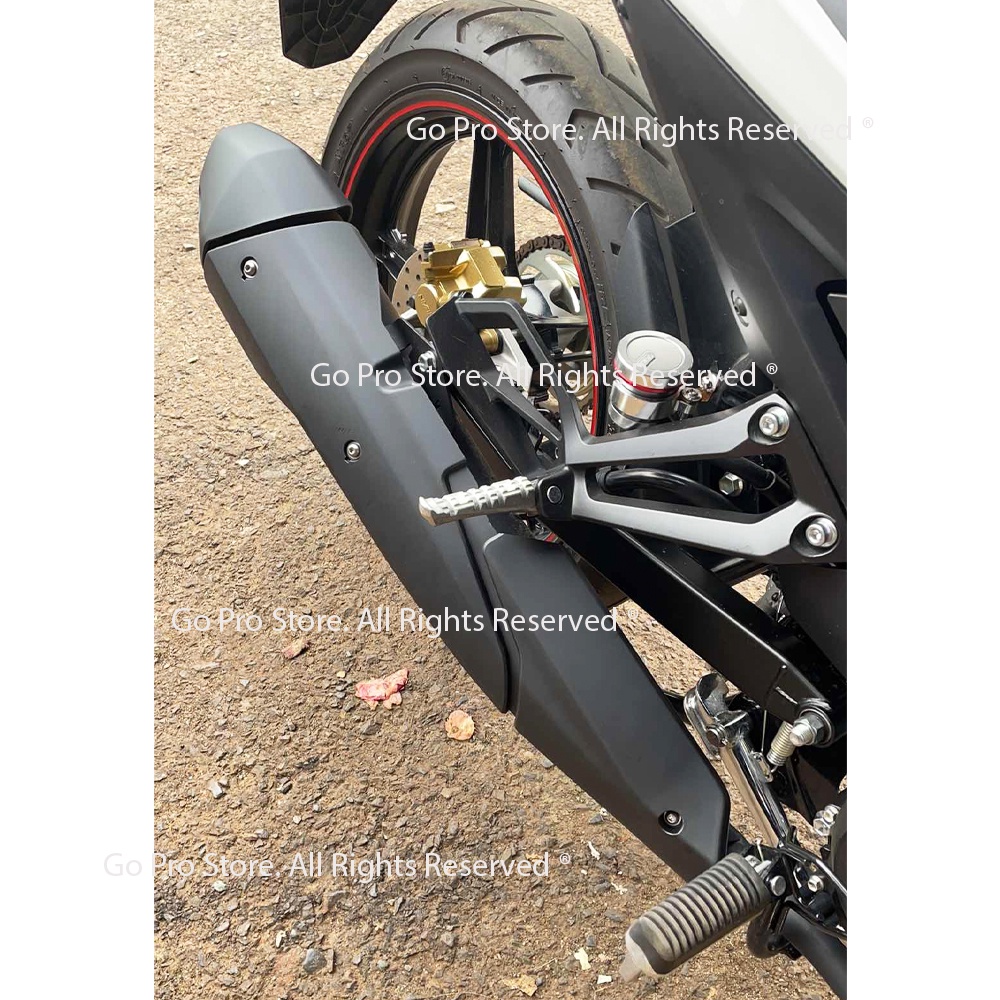 Bộ Che Pô &amp; Chụp Đích Pô EXCITER 155cc VVA Mẫu M90