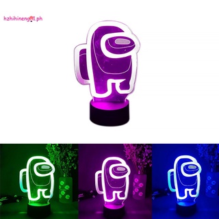 Đèn Ngủ 3d 16 Màu Hzn01 Among Us