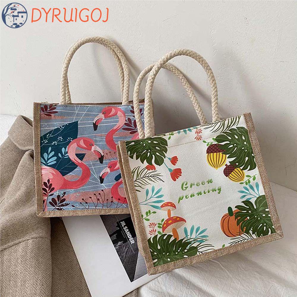 Túi Vải Canvas Đeo Vai Thời Trang Xinh Xắn Cho Nữ