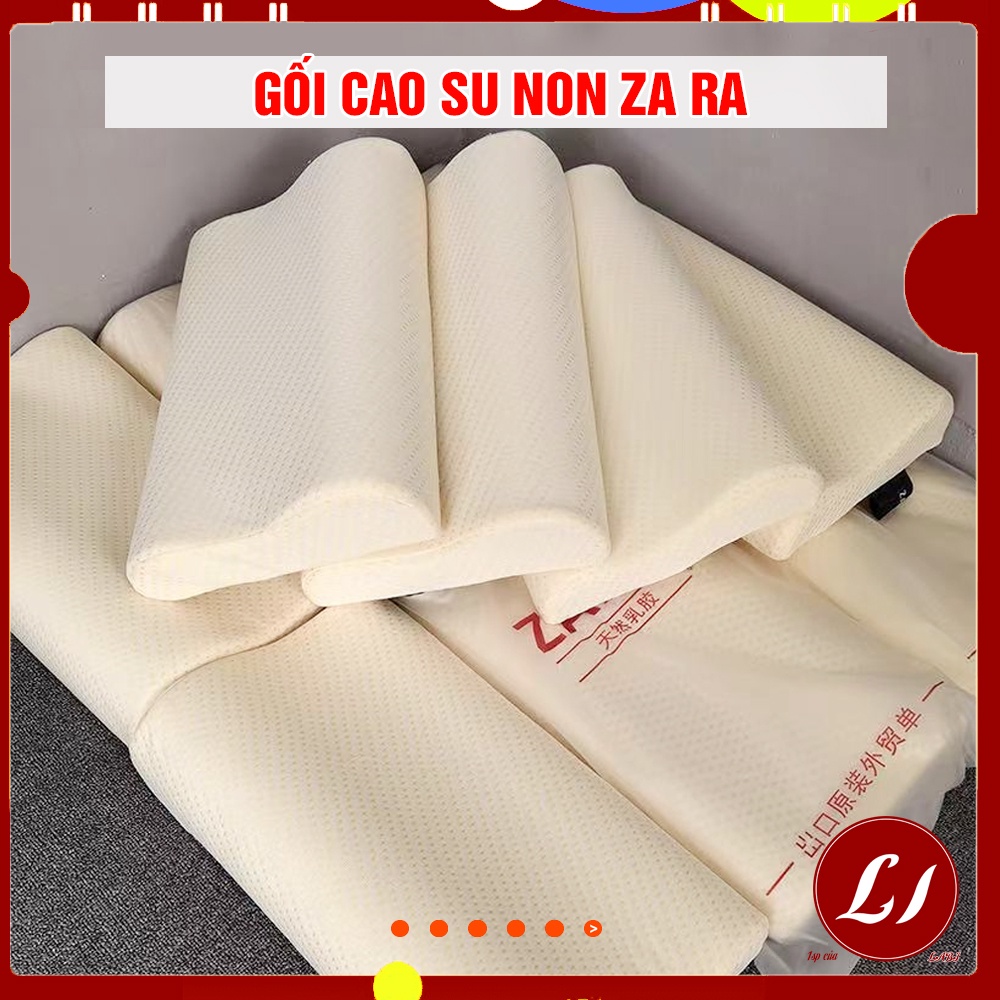 Gối cao su CHỐNG ĐAU GÁY , ngáy ngủ ZA RA (50x30x9cm)