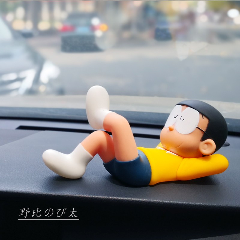 Mô hình Nobita nằm ngủ siêu to khổng lồ dài 19cm trang trí ô tô để bàn