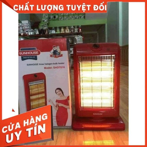 Quạt Sưởi Sunhouse 3 Bóng, Máy Sưởi Hồng Ngoại, Đèn Sưởi Sunhouse