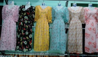 Đầm maxi voan