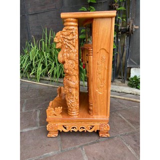 Bàn thờ thần tài cao cấp mẫu Rồng Phun Lửa