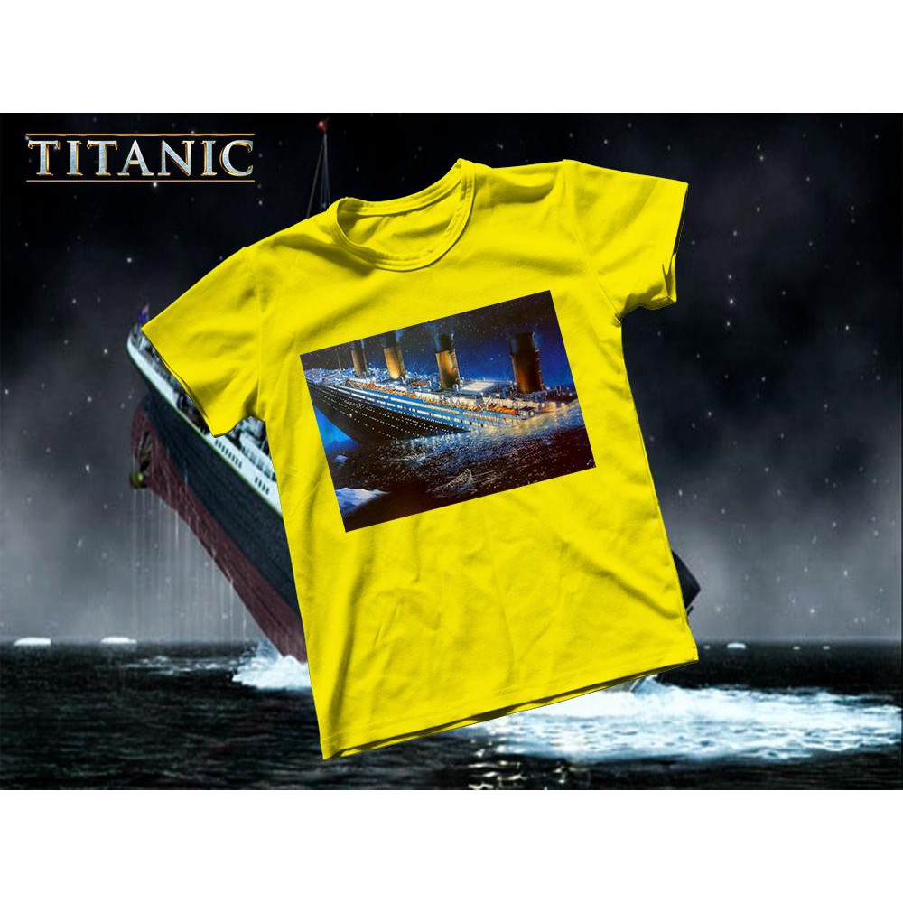Áo thun Cotton Unisex - Movie - Titanic - tàu titanic chìm