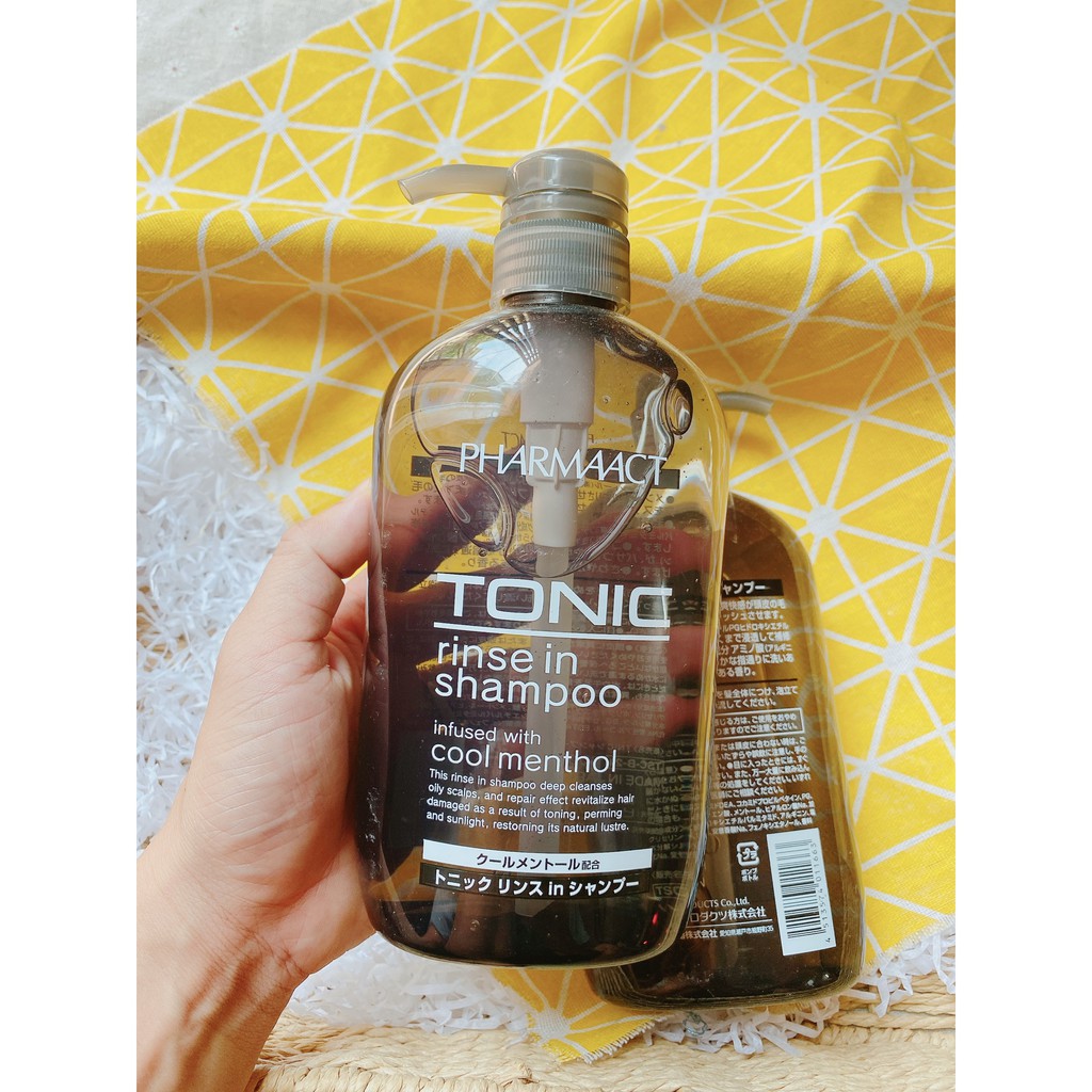 [CHUẨN AIR] Dầu Gội Dành Cho Nam Tonic Pharmaact 600ml Nhật Bản