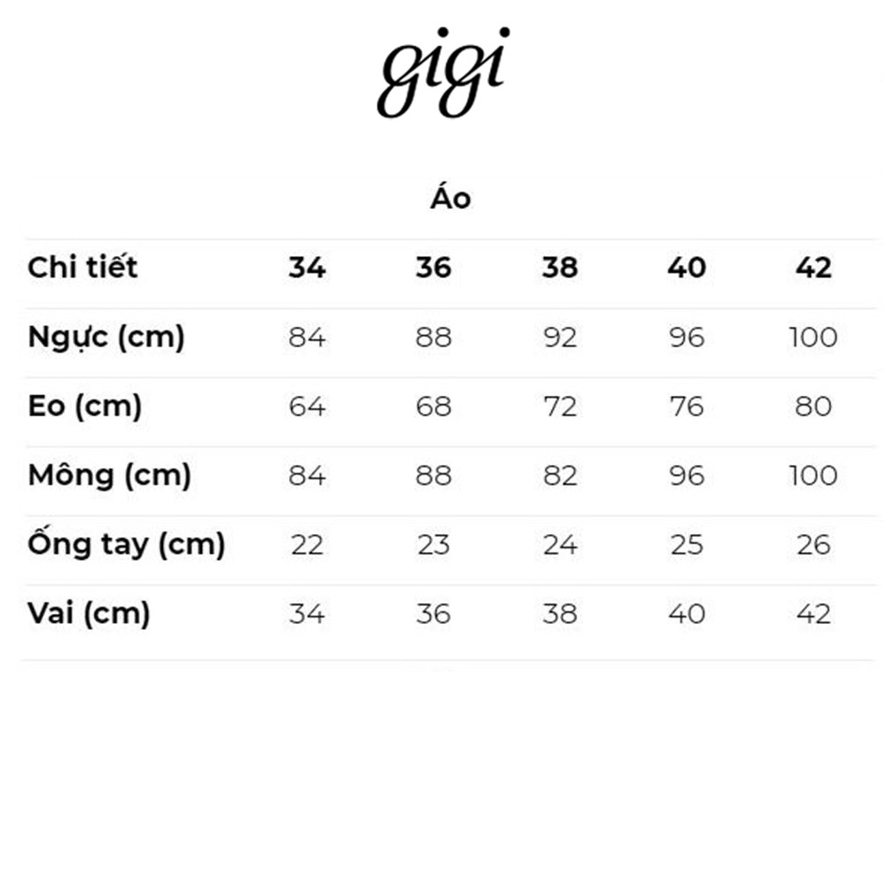 Gigi - Áo kiểu nữ cổ tròn ngắn tay Short Puff Sleeve G1108211209L-28