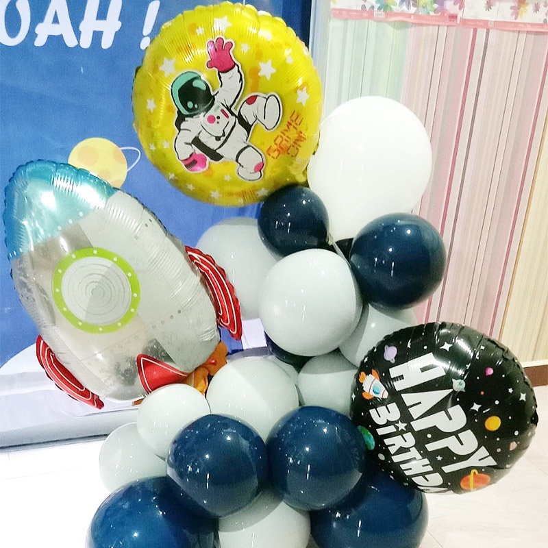 Bong Bóng Nhôm Hình Phi Hành Gia 3D Trang Trí Tiệc Sinh Nhật Cho Bé