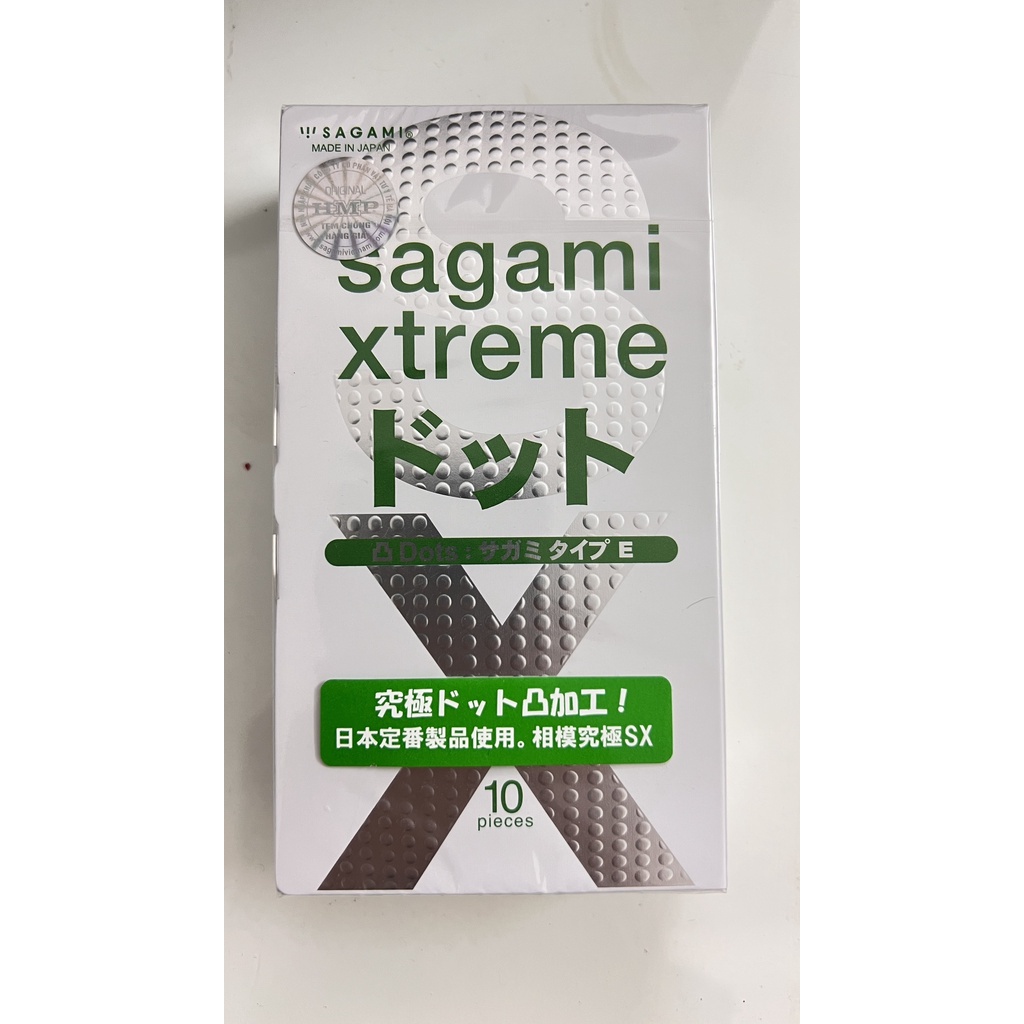 Bao cao su Sagami Xtreme hộp 10 chiếc, made in japan anthaomoc