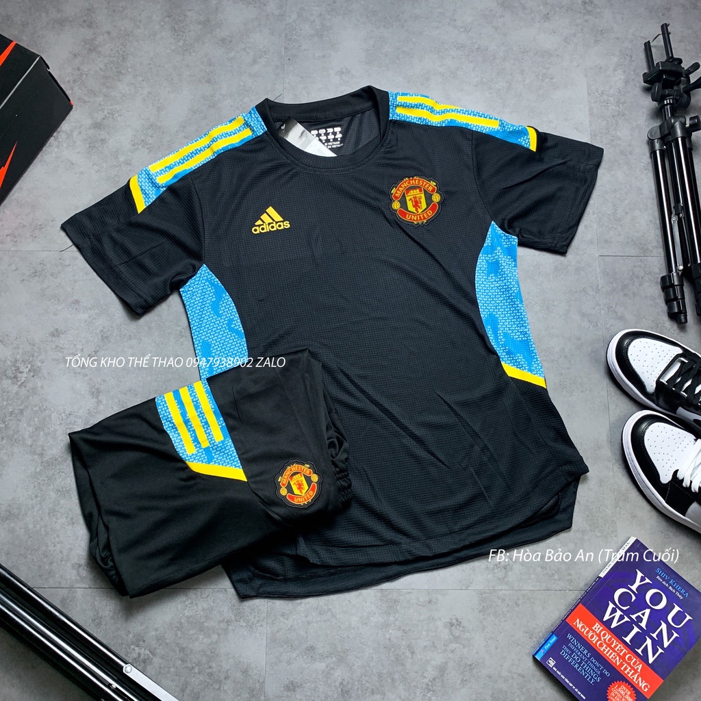 Bộ Áo Đấu Ronaldo mẫu mới 2021- Áo bóng đá Manchester United - vải lưới Polyester cao cấp phom 43-90kg