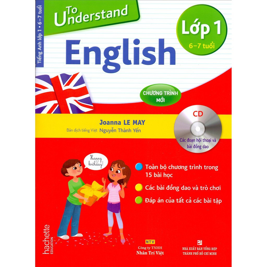 Sách - To Understand English Lớp 1 + 1 Đĩa MP3