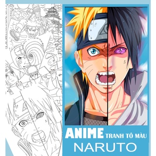 Lineart Tranh tô màu NARUTO (được chọn mẫu) - Dành cho những bạn trẻ yêu thích truyện NARUTO và sáng tạo