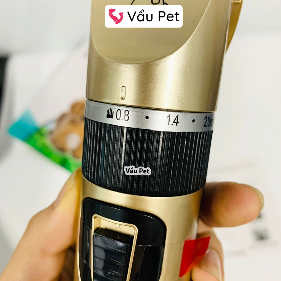 Tông Đơ Cắt Lông Chó Mèo Clipper - Tông Đơ Chó Mèo Full Bộ 8 Món Vẩu Pet Shop