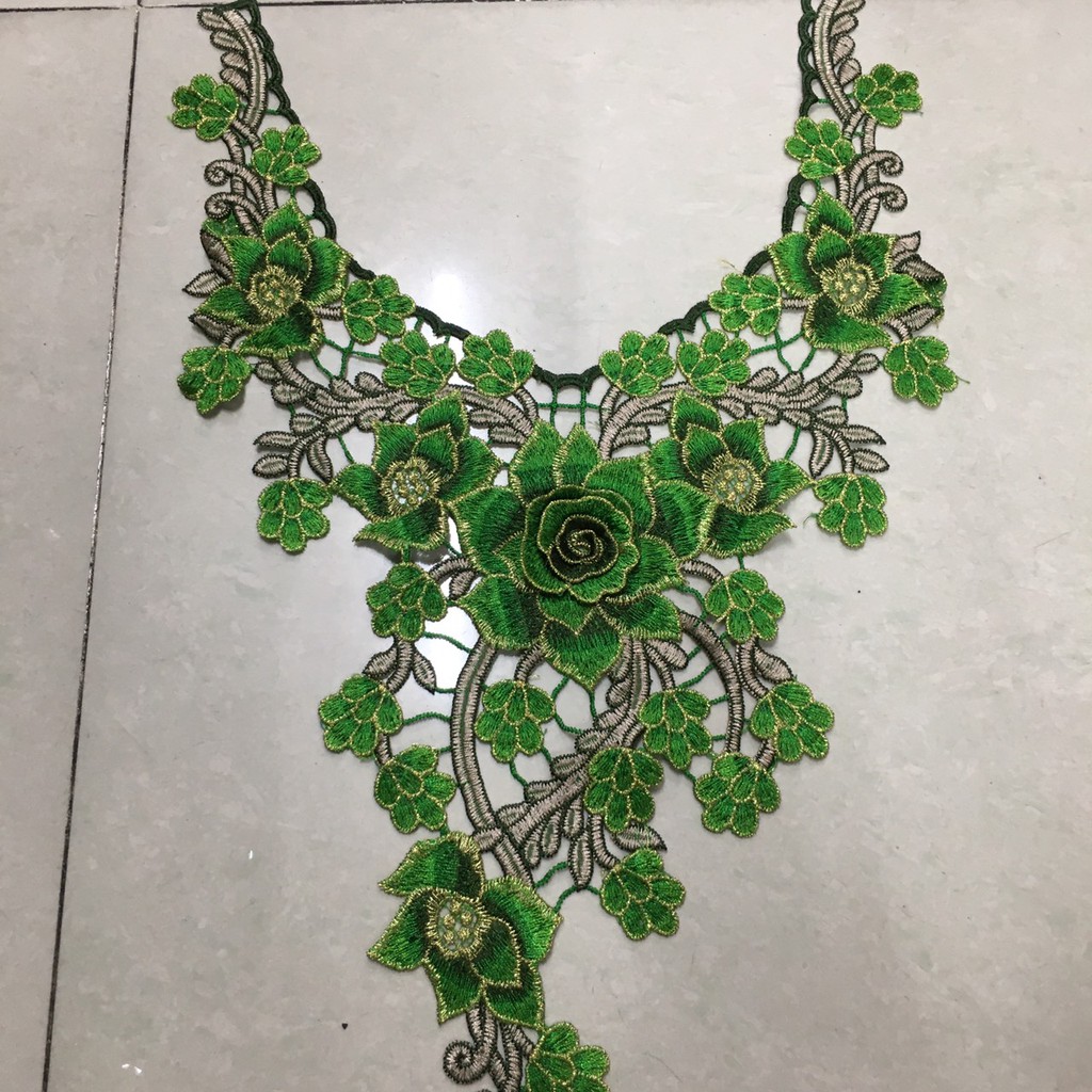 cổ thêu kết áo xinh xắn