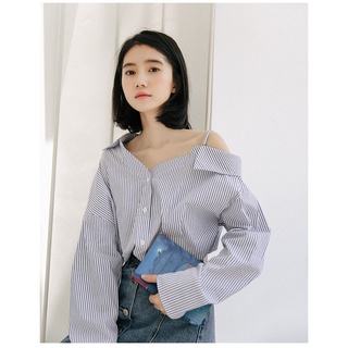 𝗺𝗶𝗲 𝘀𝘁𝘂𝗱𝗶𝗼 - Áo sơ mi lệch vai