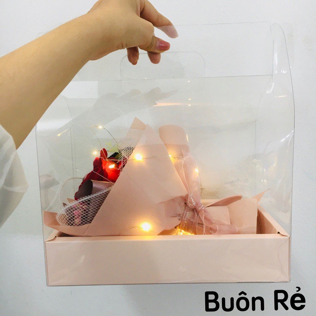 Hoa hồng lụa cao cấp kèm đèn Led - món quà ý nghĩa dành cho người phụ nữ 01210