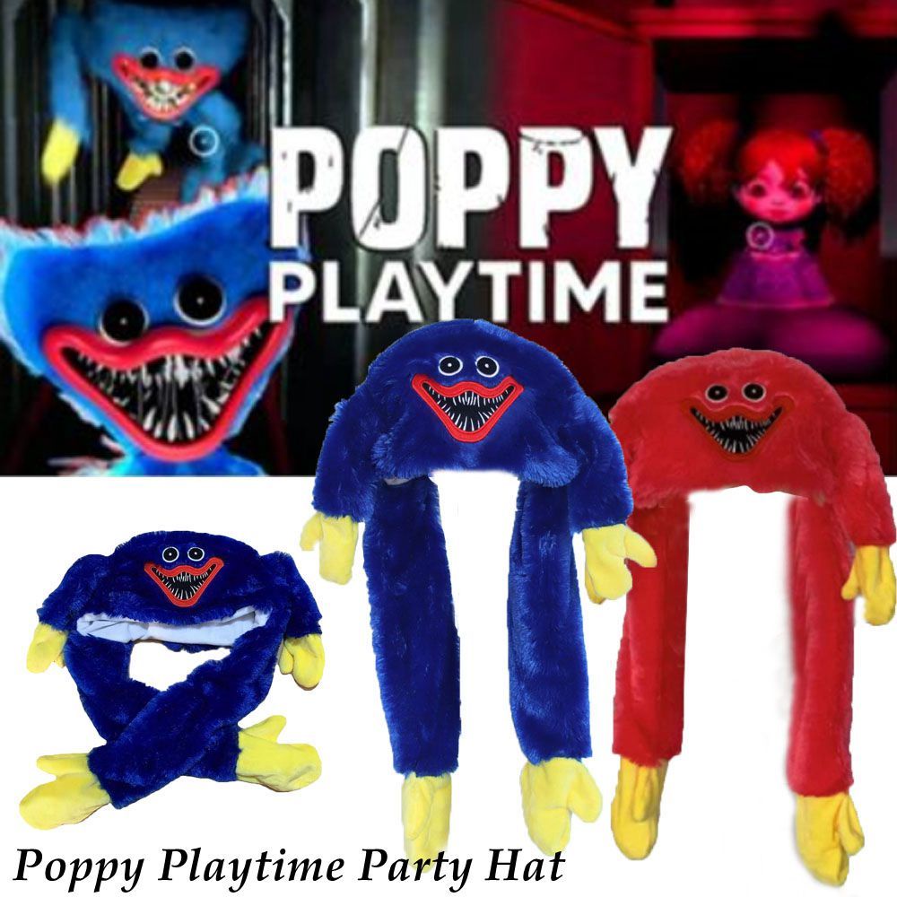 Mũ đội hóa trang nhân vật hoạt hình Poppy Playtime có tai đáng yêu thời trang
