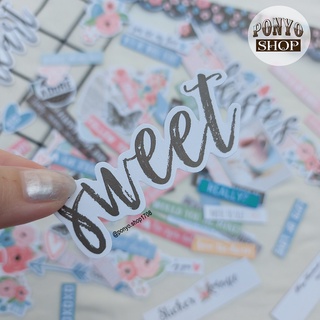 💖 Die Cut Trang Trí Scrapbook Chủ Đề “Romance” – Miếng Cắt Sẵn Tạo Hiệu Ứng Nổi Dễ Thương