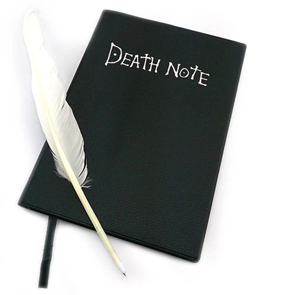 Sổ tay da họa tiết hoạt hình Death Note nhiều màu sắc