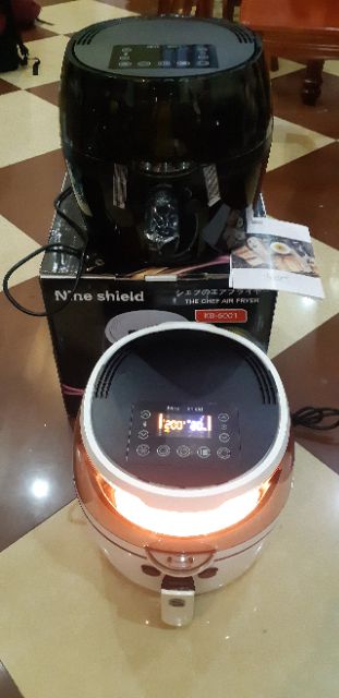 [Mã 252ELSALE hoàn 7% đơn 300K] Nồi chiên ko dầu Nine shield 8l KB-6001 điện tử